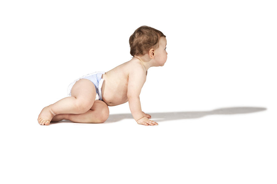 Crawling Baby Photograph by Alex Cao
