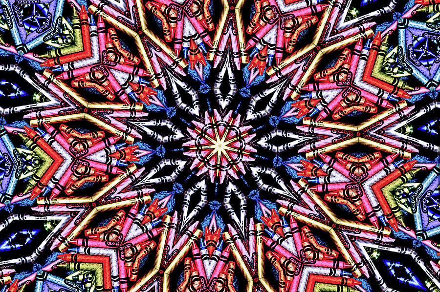 Crayola Kaleidoscope Photograph by Debra Kewley