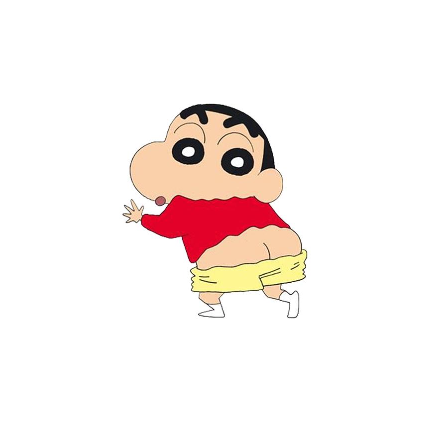 crayon shin chan bum Poster Digital Art by Justin Davis