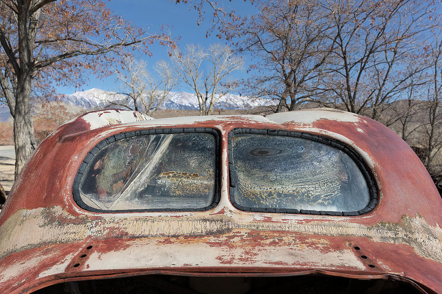Crazed Glass Split Window Coupe  Photograph by Kathleen Bishop