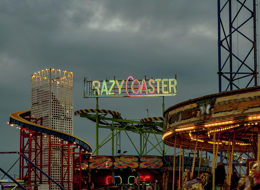 Pier Photograph - Crazy Coaster by Nick Barkworth