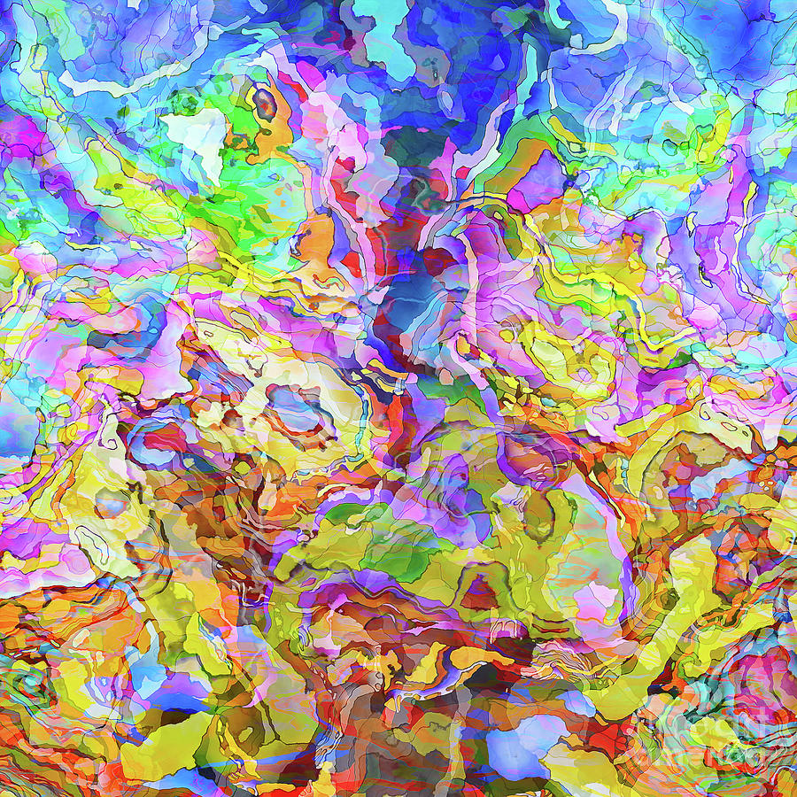 Crazy Colorful Chaos Digital Art by Neece Campione