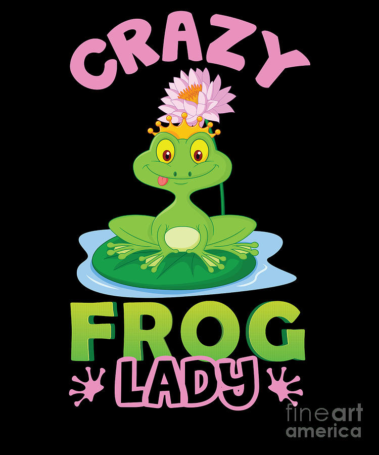 Crazy Frog Lady Digital Art by RaphaelArtDesign - Fine Art America