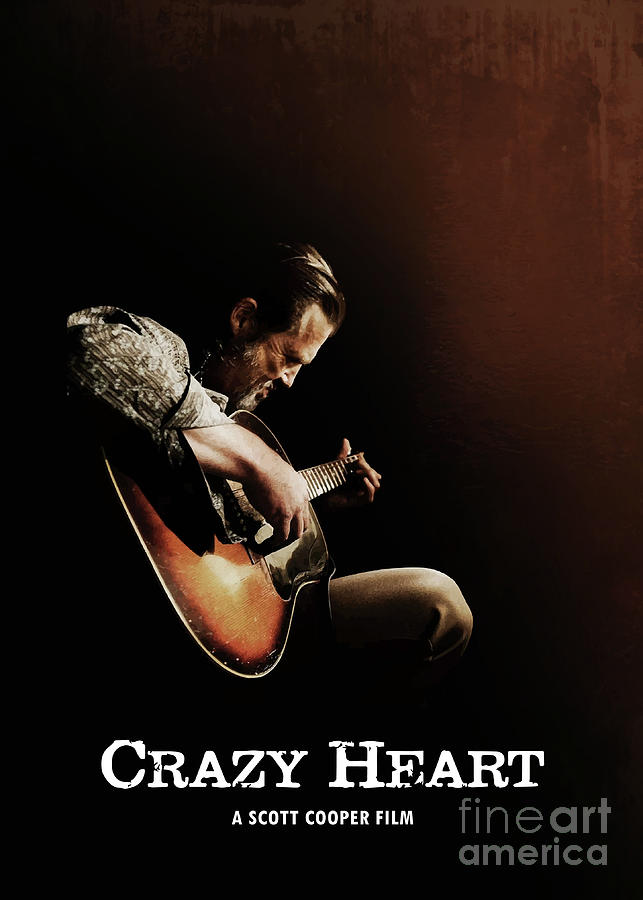 Jeff Bridges Digital Art - Crazy Heart by Bo Kev