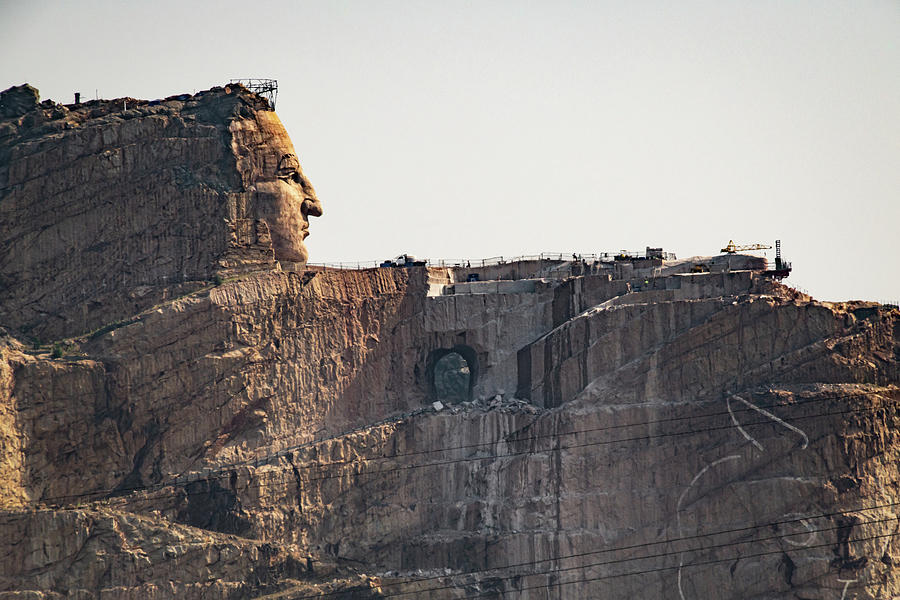 Crazy Horse Memorial In The Black Hills Under Construction Circa 2021 Photograph by Gregory