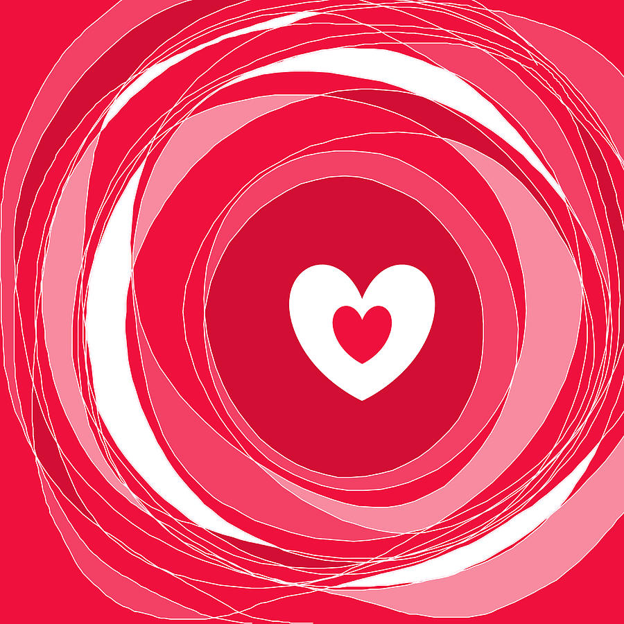 Crazy Love Valentine Heart Digital Art by Val Arie