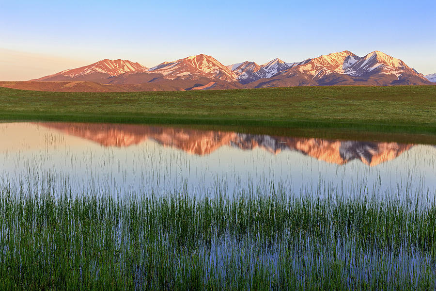 Crazy Mountains Reflection Photograph by Jack Bell