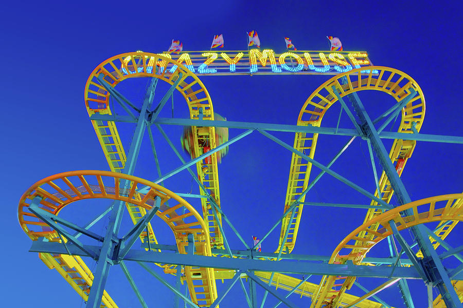Crazy Mouse - Roller Coaster Photograph by Nikolyn McDonald