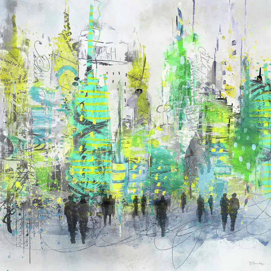 Crazy Town Digital Art by Barbara Mierau-Klein