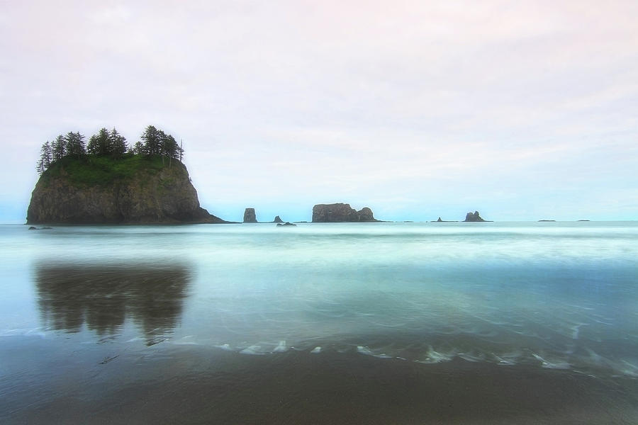 Olympic National Park Photograph - Creamy Pastel Sunset On Rialto Beach by Dan Sproul