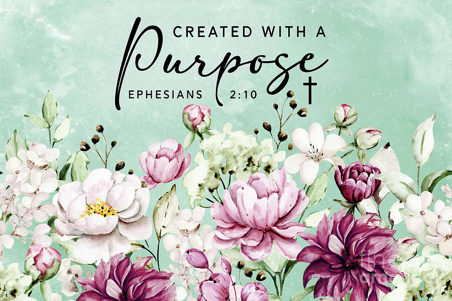 Created With A Purpose Painting by Tina LeCour Created With A Purpose Painting by Tina LeCour