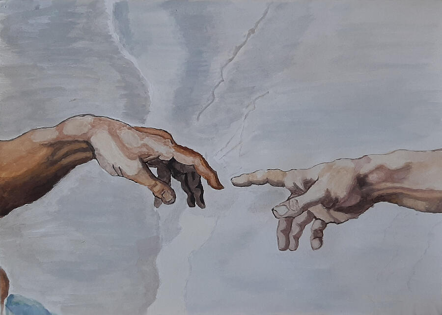 Creation Of Adam Painting By Madi Kabdenov Fine Art America   Creation Of Adam Madi Kabdenov 