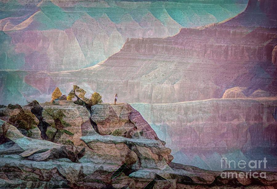 Grand Canyon National Park Photograph - Creative Art Grand Canyon Colors  by Chuck Kuhn