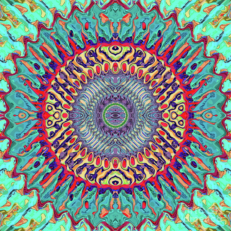 Creative Concentric Abstract Digital Art by Phil Perkins