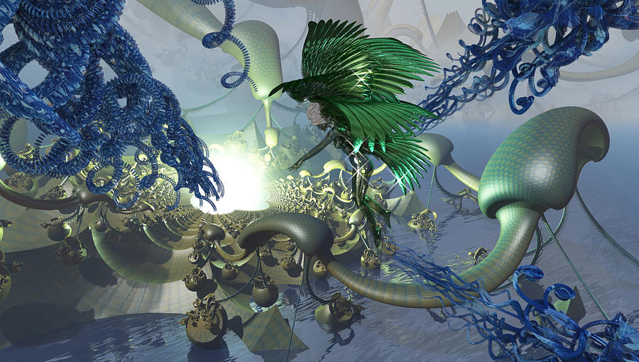 Alien Digital Art - Creative Source Organics by Richard Hopkinson