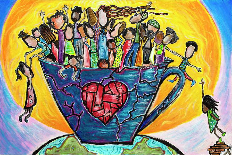 Creators Cup Painting by Theresa Marie Johnson