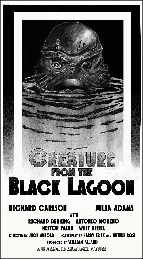 Creature from the Black Lagoon 1954 Digital Art by Sean Parnell
