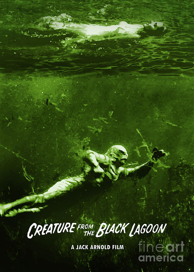 Movie Poster Digital Art - Creature From The Black Lagoon by Bo Kev