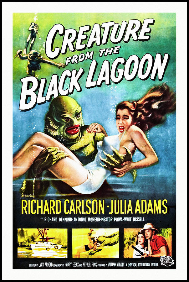 Creature From The Black Lagoon Classic Vintage Horror Movie 1954 Poster Photograph by Carol Japp Creature From The Black Lagoon Classic Vintage Horror Movie 1954 Poster Photograph by Carol Japp