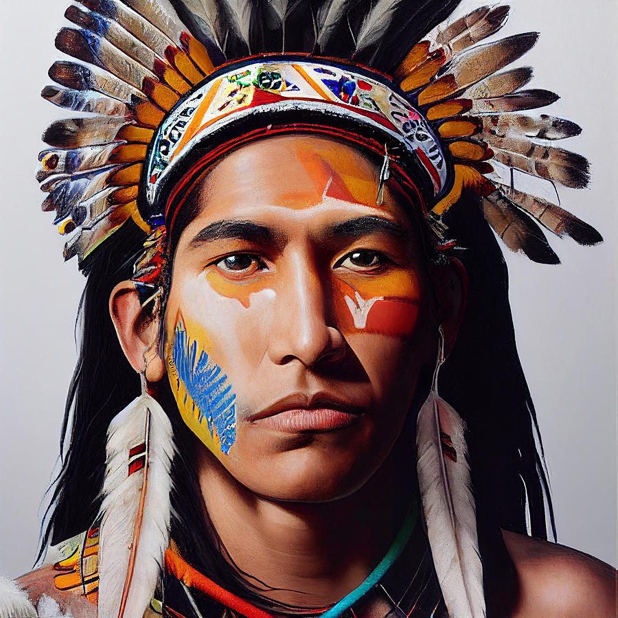 CREE INDIAN WARRIOR with realistic pleasant and 3bcff259 263645563 ...