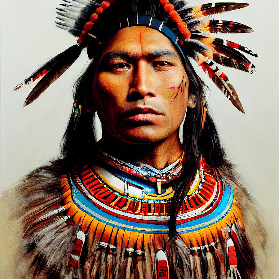 CREE INDIAN WARRIOR with realistic pleasant and c007e9c9 390a ...