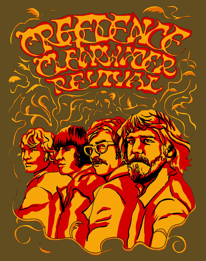 Creedence Clearwater Revival Ccr 46 Digital Art by Abraham Veil - Pixels