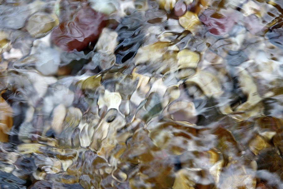 Creek abstract 1 Photograph by Leanna Kotter
