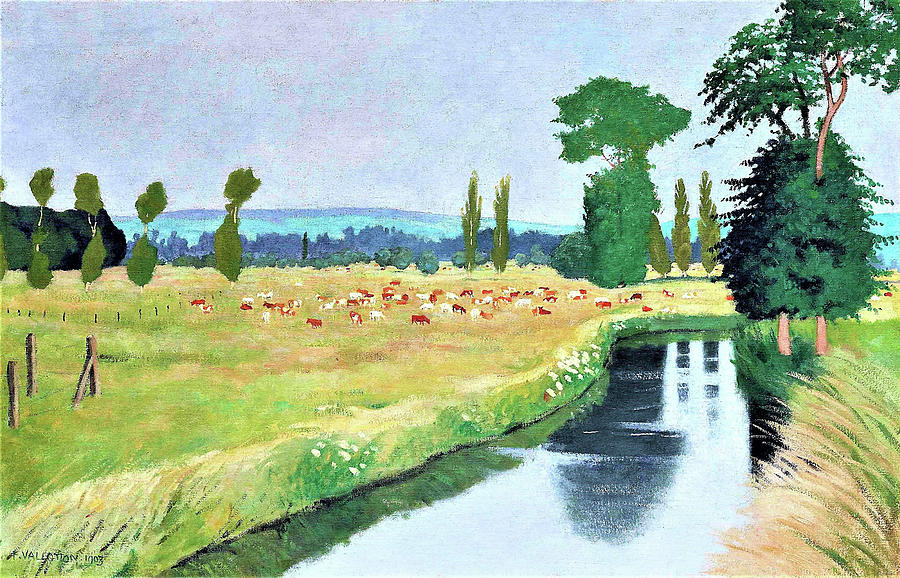 Creek at Arques-la-Bataille - Digital Remastered Edition Painting by Felix Edouard Vallotton