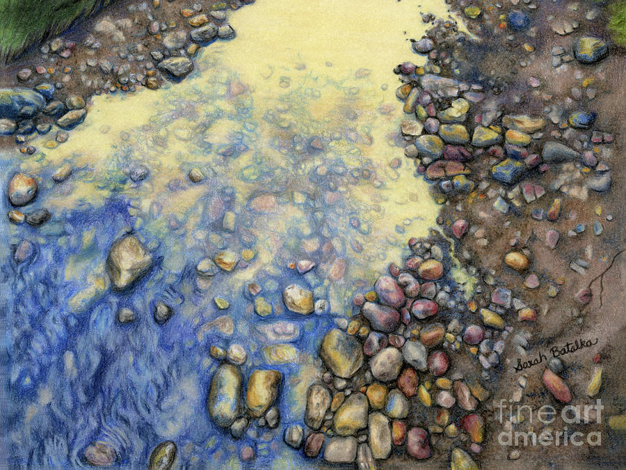 River Stones II Painting by Elizabeth York - Pixels