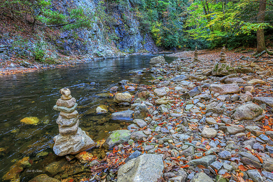Creek Cairns Photograph by Dale R Carlson