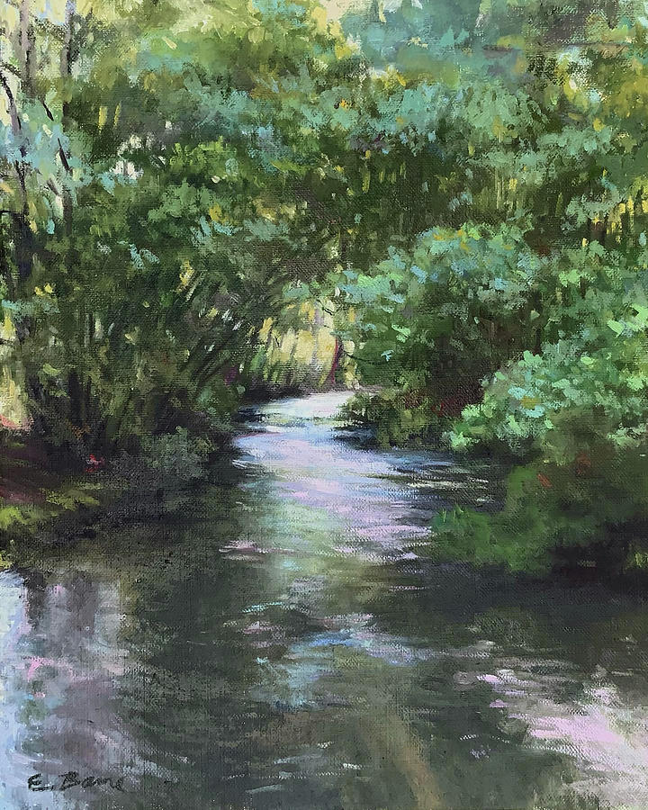 Creek Canopy Painting by Elizabeth Bame - Fine Art America