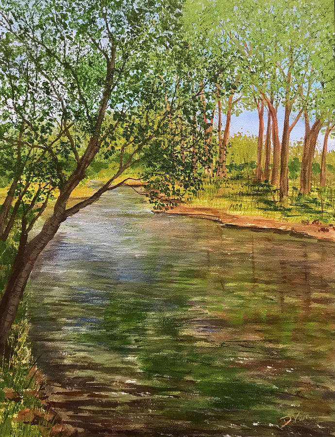 Creekside Greens Painting by Denise Van Deroef