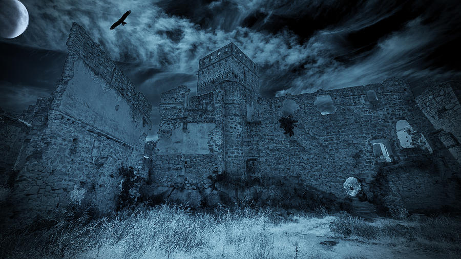 Creepy Castle Photograph by By Eve Livesey