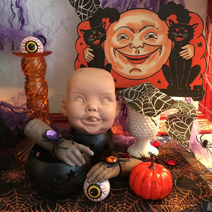 Creepy Fun Halloween Family Photograph by Toni Hopper