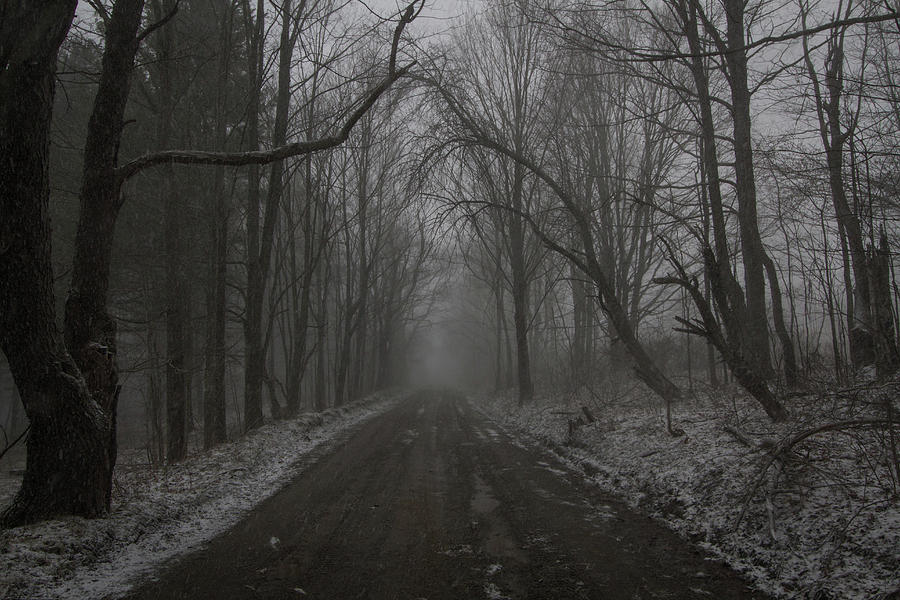 Creepy Snow on a Seasonal Road Photograph by Daniel Dangler - Pixels