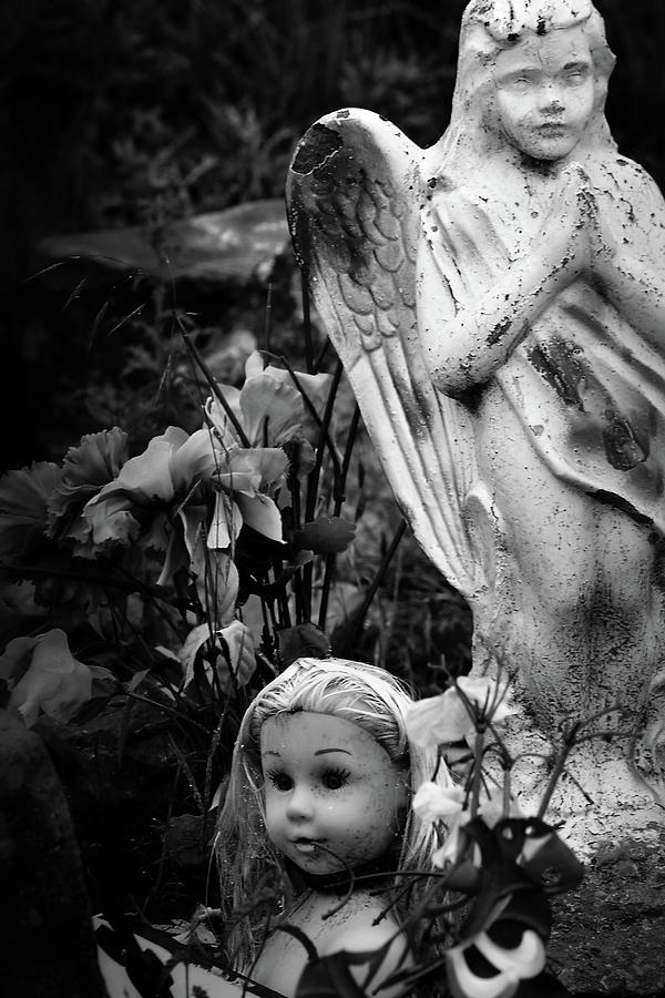 Creepy Stuff on the Penny Grave Photograph by Nadalyn Larsen