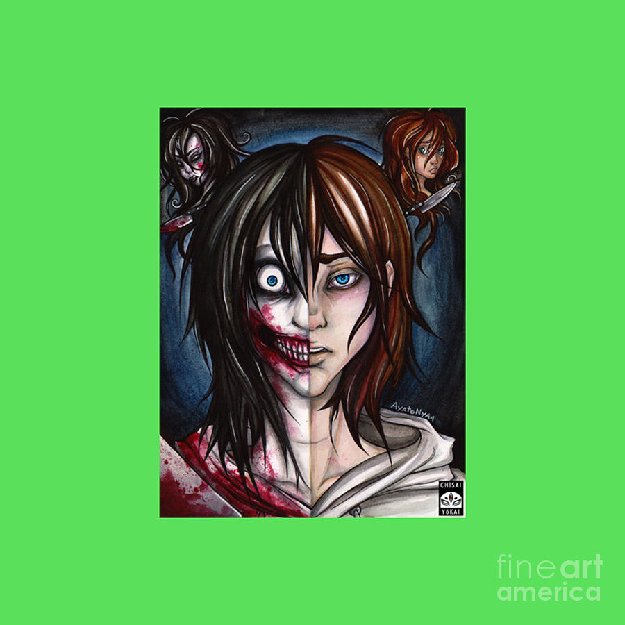 Jeff The Killer Creepypasta Poster Print