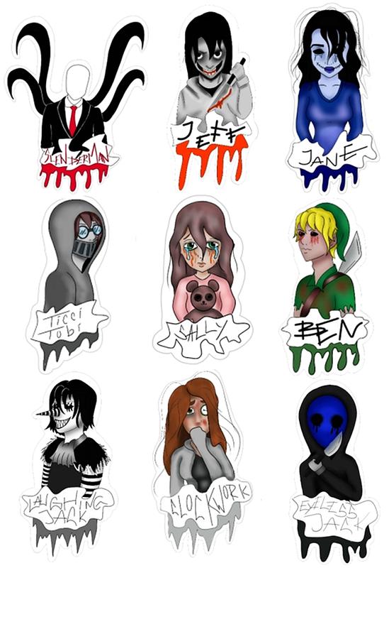 Creepypasta Team Digital Art by Gary Zalatan - Pixels