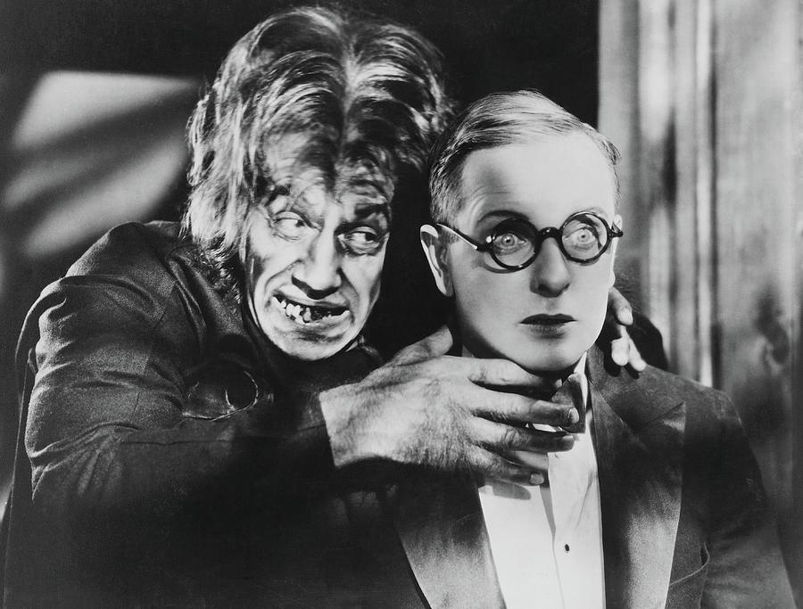 CREIGHTON HALE and SHELDON LEWIS in SEVEN FOOTPRINTS TO SATAN -1929-. Photograph by Album