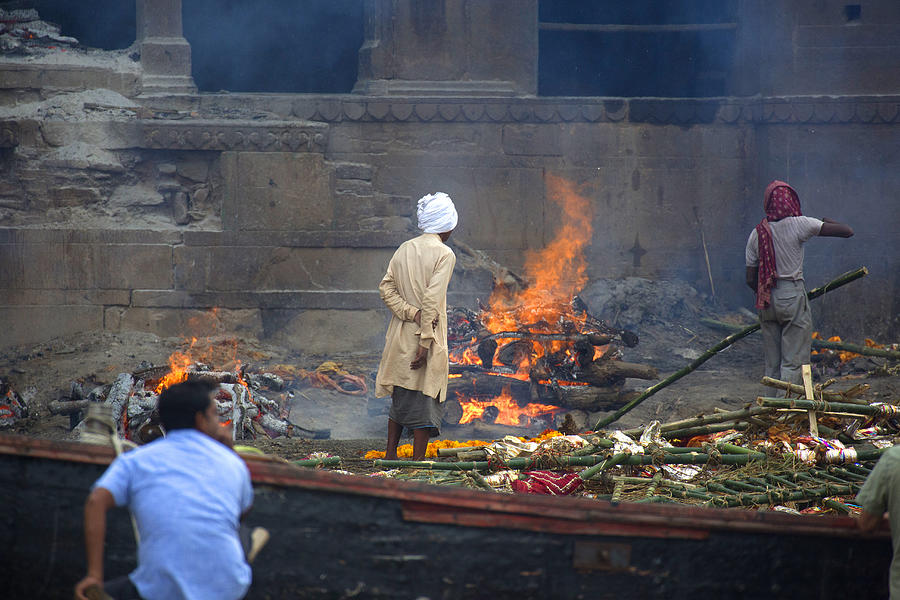 Cremation ghats. Photograph by Grant Faint