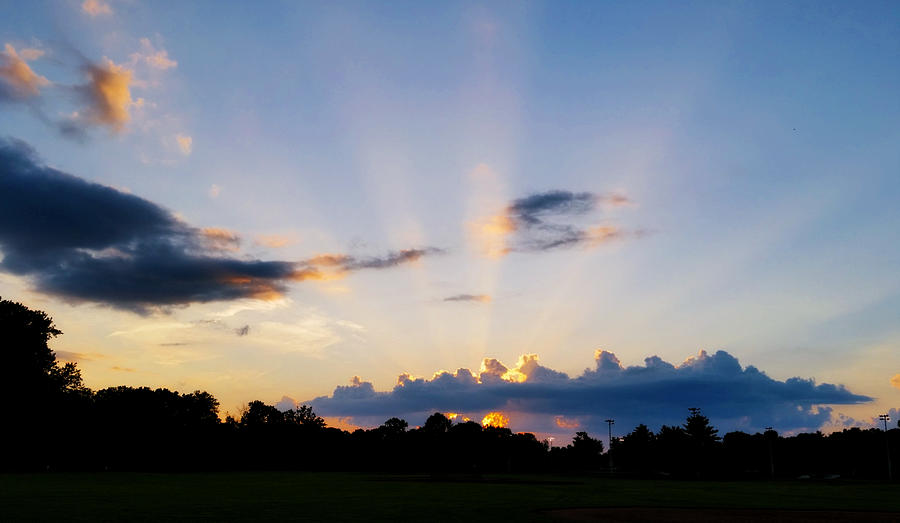 Crepuscular Rays 7/2/20 Photograph by Ally White