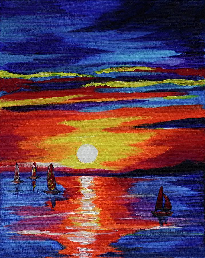 Crepuscule Painting by Shruti Gajbhiye - Fine Art America