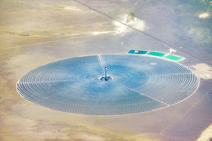 Crescent Dunes Solar Energy Facility Photograph by NNehring