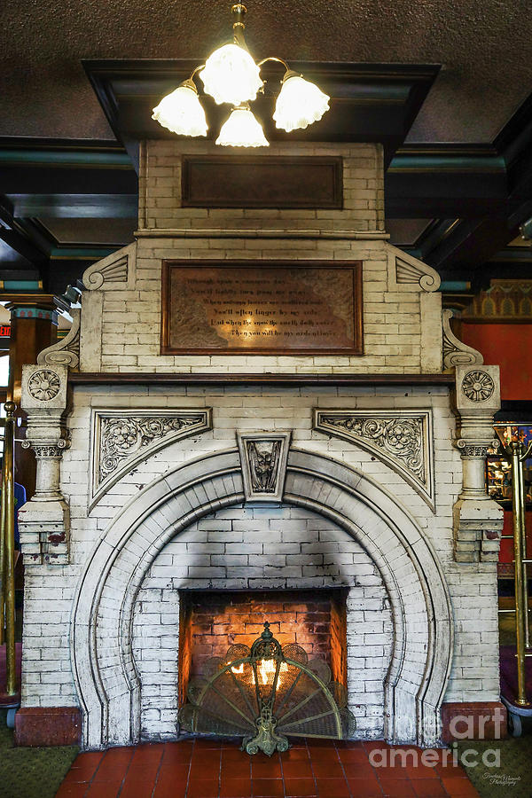 Crescent Hotel Fireplace Photograph by Jennifer White