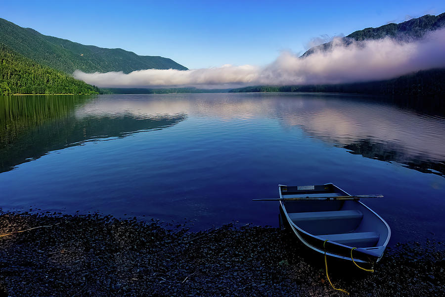 Crescent Lake Rowboat Photograph by Larey McDaniel