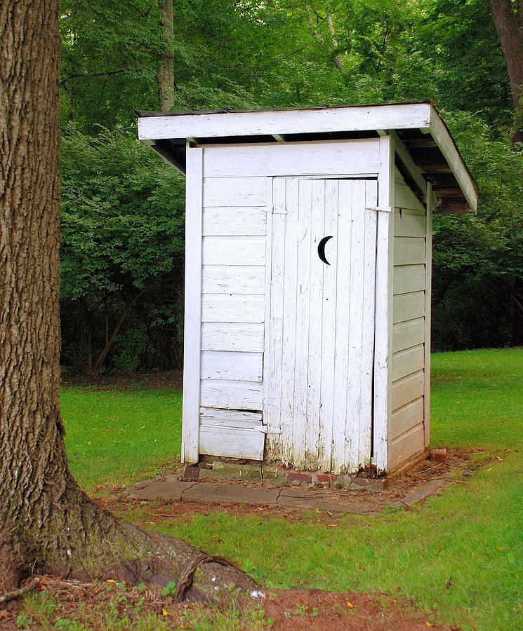 Crescent Moon Door Outhouse Photograph by Dianne Sherrill - Fine Art ...