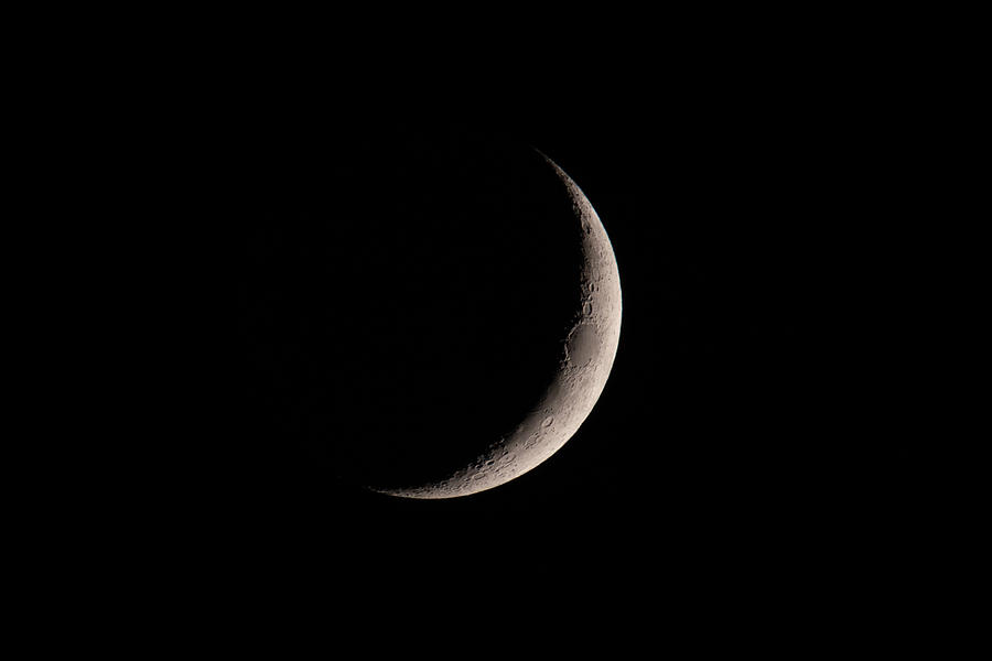 Crescent Moon Photograph by Evan Foster