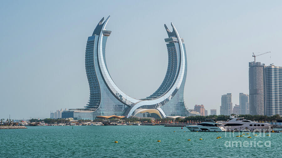 Crescent Tower in Lusail, Qatar Photograph by Ralf Broskvar - Pixels