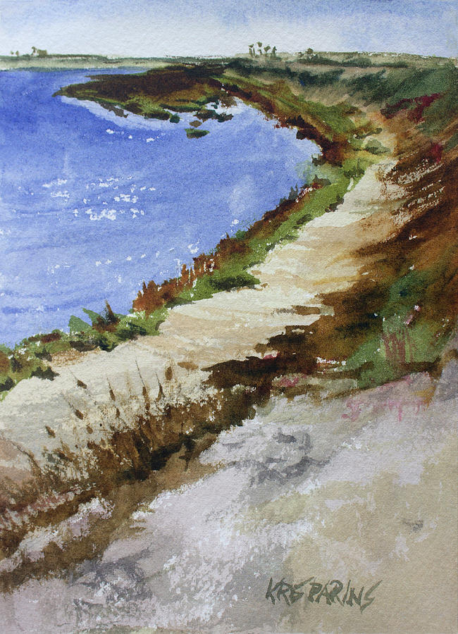 Cresent Shore Painting by Kris Parins