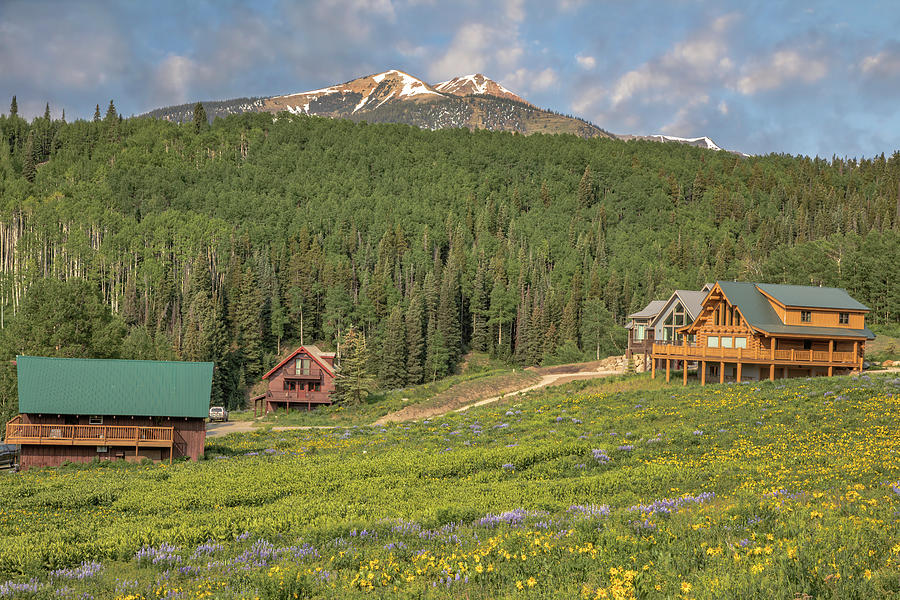 Crested Butte Cabins Photograph by Lorraine Baum